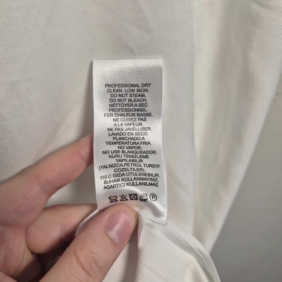 Tibi Asymmetrical Draped Cotton Blend Lagenlook Utility Skirt US 4 - Picture 6 of 6